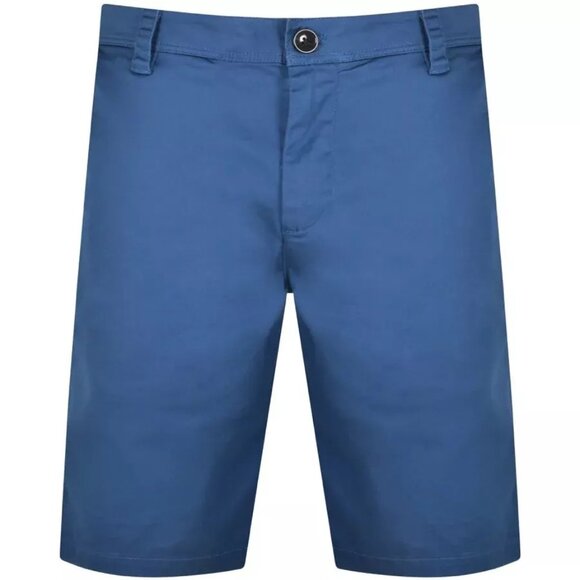 Armani Exchange Mens 10" Bermuda Shorts in Stretch Cotton Blend Blue 36 - Picture 3 of 7